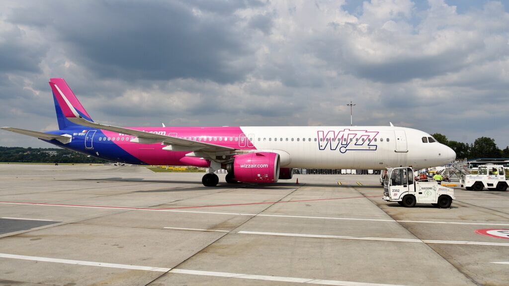 Airbus A321neo spoločnosti Wizz Air, dopravca rozširuje zimnú sieť z letiska Budapešť
