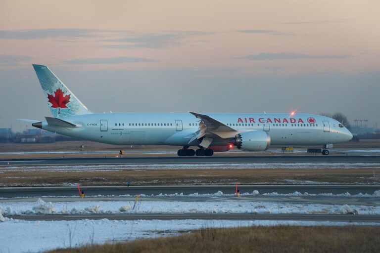 Boeing 787-9 Dreamliner Air Canada, lietadlo na linke Budapešť – Toronto