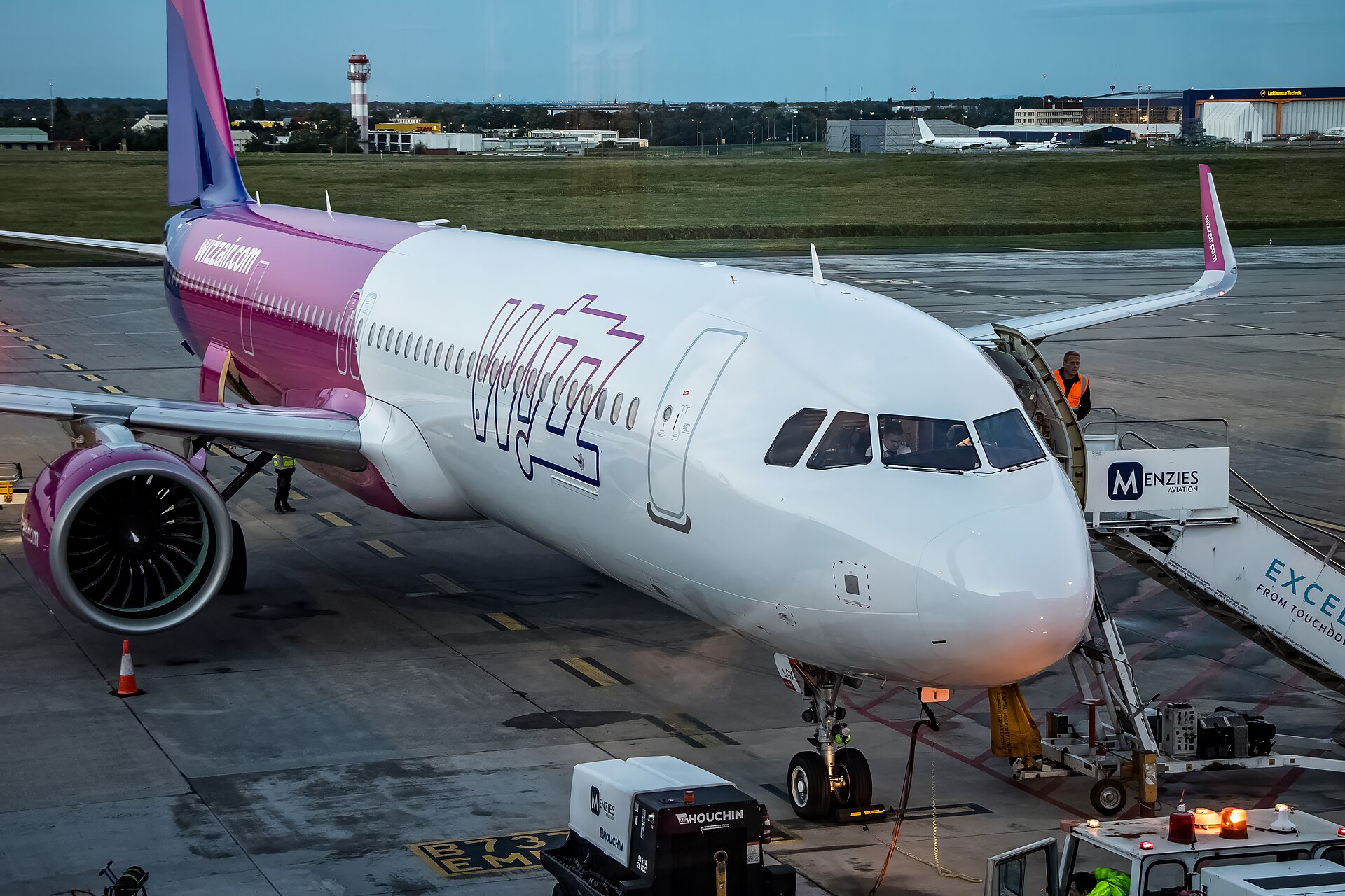 Lietadlo Airbus A321neo spoločnosti Wizz Air